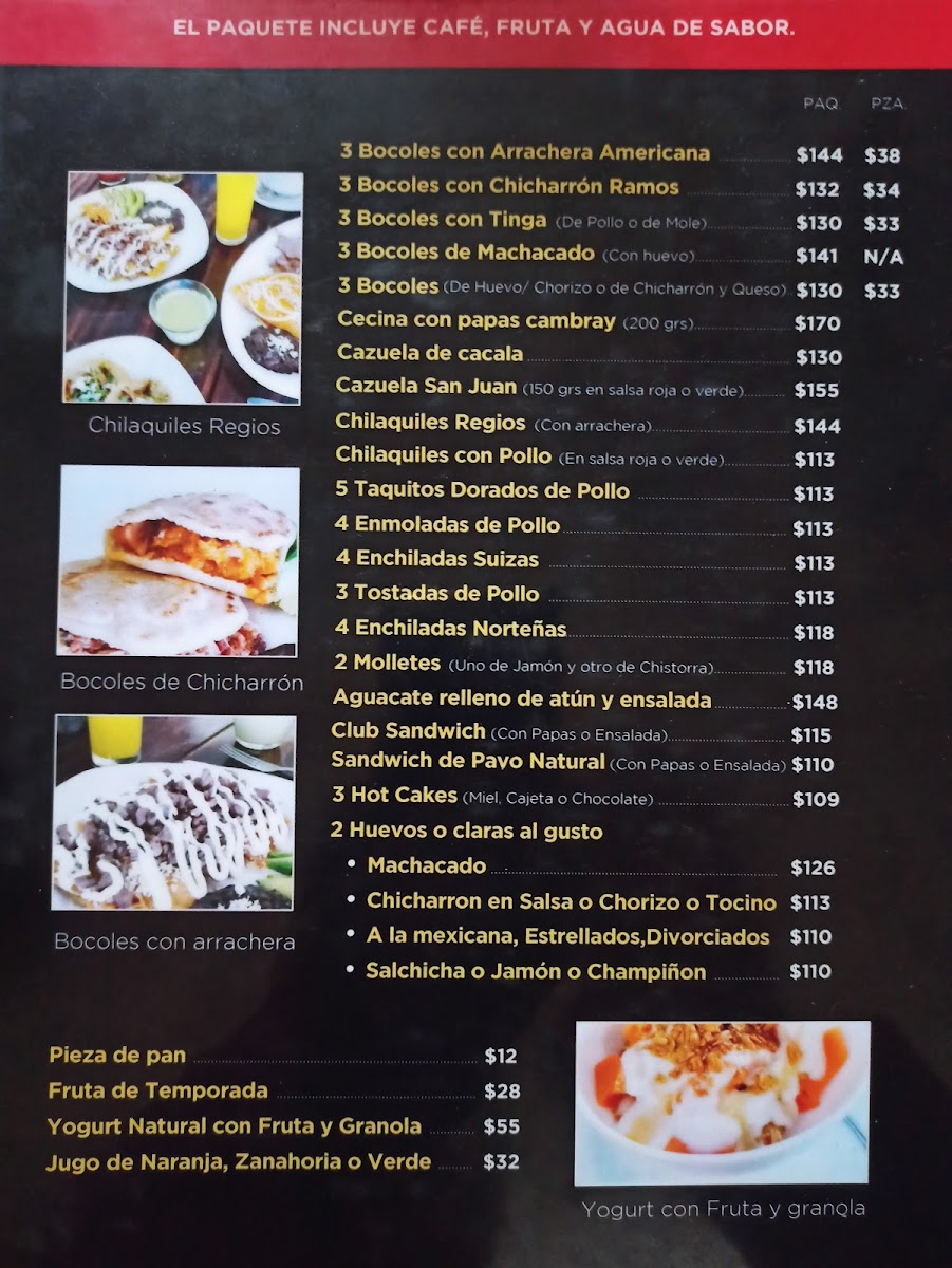 El Regio Teziuteco Menu - Image 1